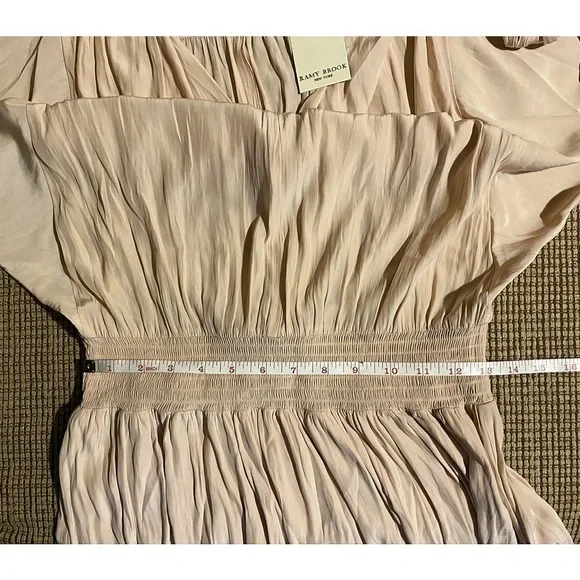 Ramy Brook Blush Pink Tie Neck Winslow Dress